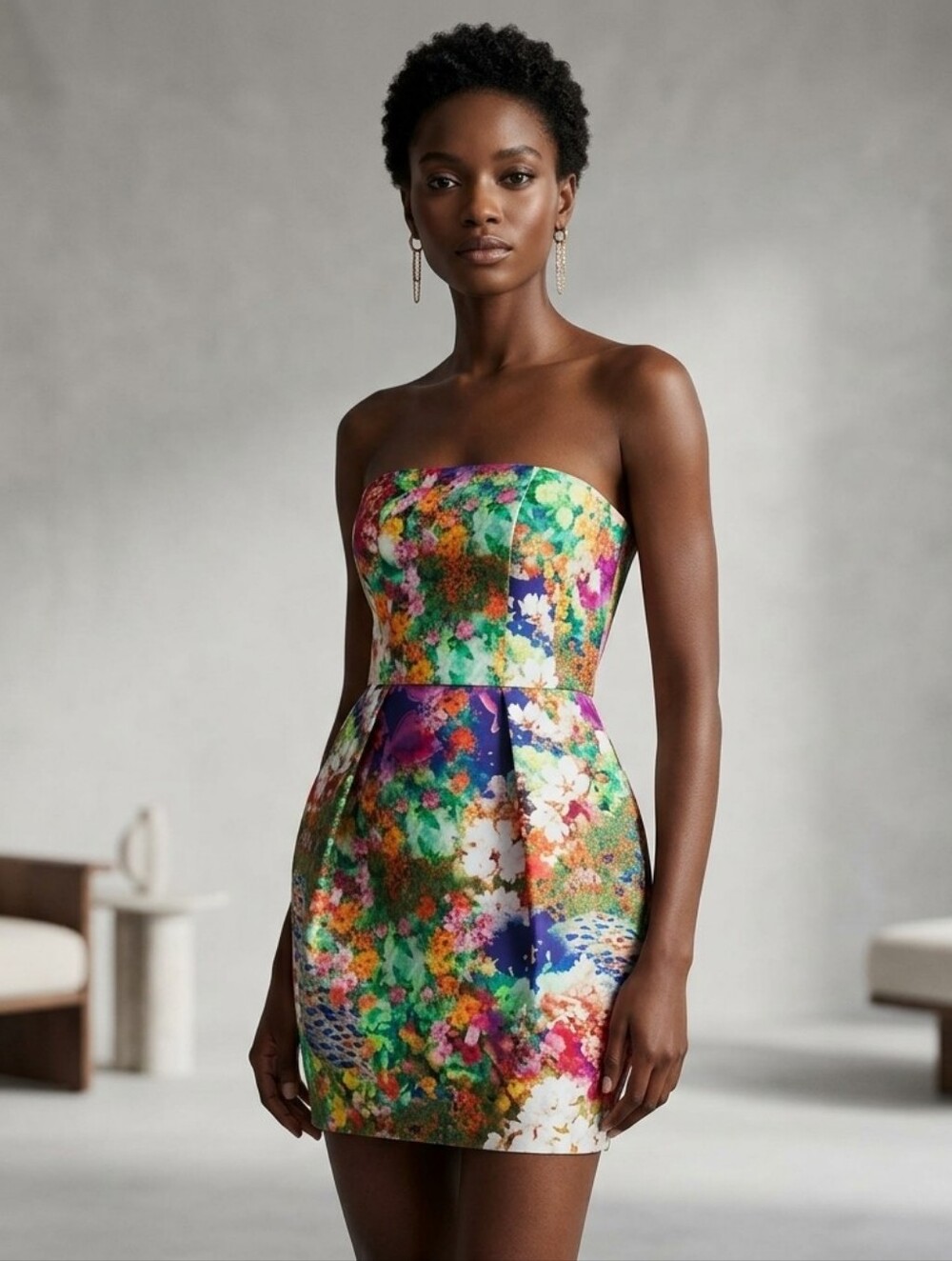 Bardot Luxe Graphic Print Dress, 4
